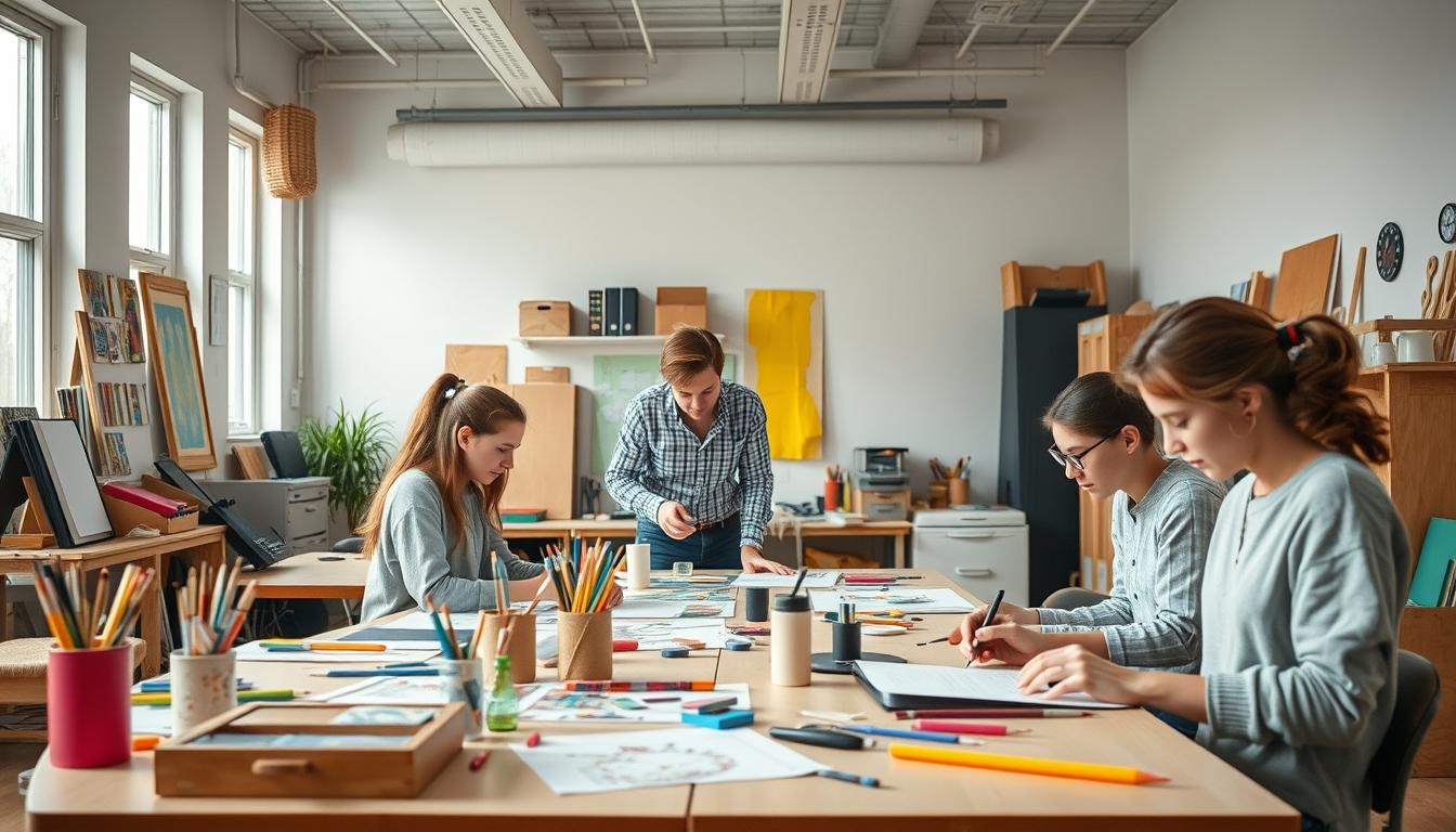Organized study environment supporting productive learning