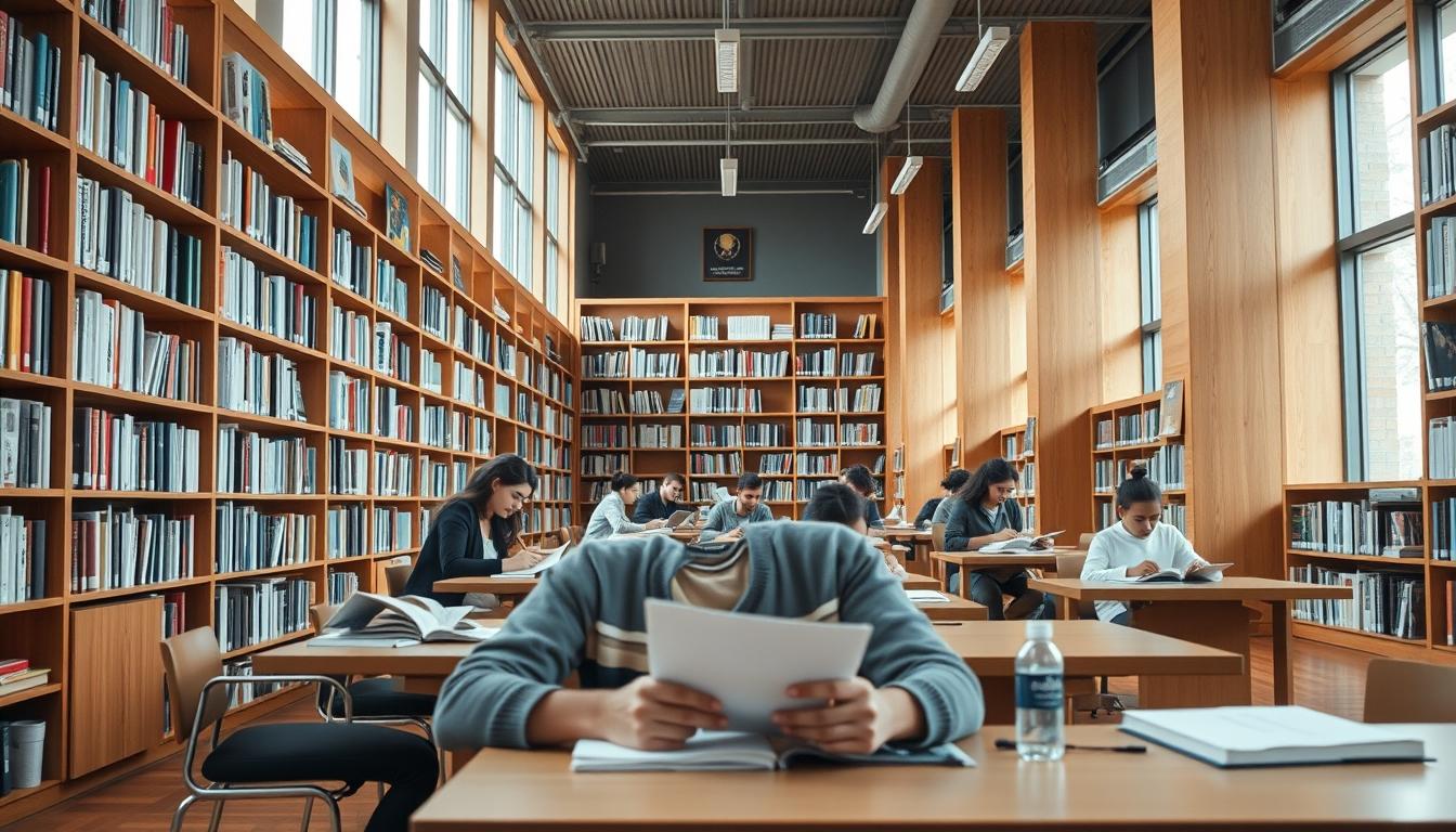 Students working in research laboratory